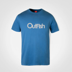 T-Shirt Outfish 100% Cotton Airforce Blue