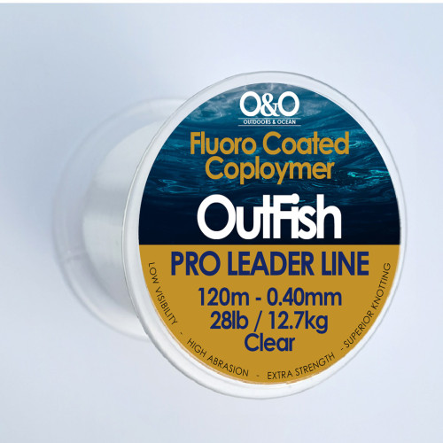 Fluoro Coated Leader Line - OUTFISH PRO 120m 0.40mm 28lb/12.7KG