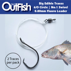 Fishing Traces Heavy Edible Scratching 6/0 2pk Fishing Traces Heavy Edible Scratching 6/0 2pk