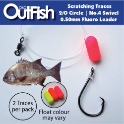 Fishing Traces Edible Scratching 2/0 2pk Fishing Traces Edible Scratching 2/0 2pk
